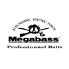 Autocollant Megabass Med Contour Blanc