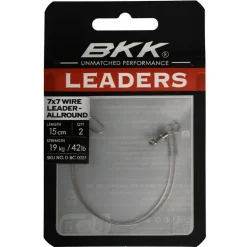 Bas De Ligne Acier Bkk 7X7 Wire Leader - Hd Pike Snap