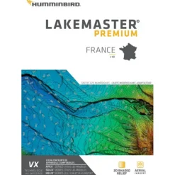 Carte Détaillée Humminbird Lakemaster V2 Premium Des Principaux Lacs Français