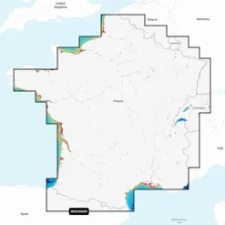 Carte Marine Garmin Navionics Vision+ Nveu080r Eaux Intérieures France Lacs Et Rivières