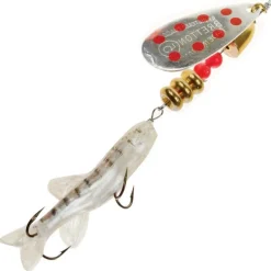 Cuiller Tournante Bretton Vaironnerie - Argent Points Rouges
