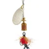 Cuiller Tournante Mepps Aglia Argent Mouche Rouge