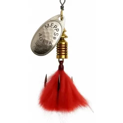 Cuiller Tournante Mepps Aglia Argent Pompom
