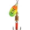 Cuiller Tournante Mepps Aglia Fluo Or / Tiger