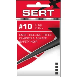 Emerillon Rolling Srt Triple Chained À Agrafe Safety