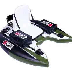 Float Tube Seven Bass Flatform Junior Kaki-Black