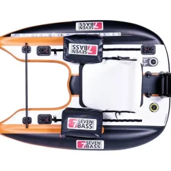 Float Tube Seven Bass Flatform Orange-Black