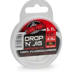 Fluoroarbone Fox Rage Strike Point Drop N Jig Fluorocarbon Line - 40M