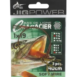Hameçon Monté Powerline Jig Power 1X19 Ryder - Par 3