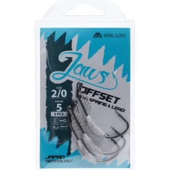 Hameçon Simple Mikado Jaws Texan Avec Vis Et Lest