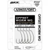 Hameçon Texan Bkk Offset Worm Wg