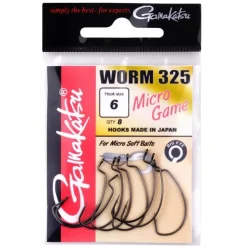 Hameçon Texan Gamakatsu Worm 325 Micro Game