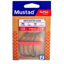 Hameçon Texan Mustad Alphapoint Infiltrator Swim