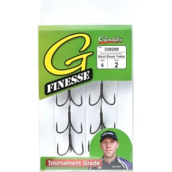 Hameçon Triple Gamakatsu G-Finesse Treble Short Shank