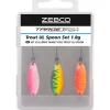 Kit Cuiller Ondulante Zebco Target Fish Ultra Light Trout Spoon
