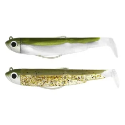 Kit Leurre Souple Arme Fiiish Double Combo Black Minnow 90 + Tete Plombee Shore