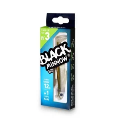 Kit Leurre Souple Arme Fiiish Combo Black Minnow 120 + Tete Plombee Shore