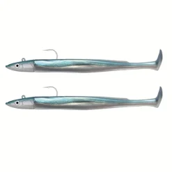 Kit Leurre Souple Arme Fiiish Double Combo Crazy Paddle Tail 100 + Tête Plombée Off Shore