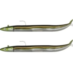 Kit Leurre Souple Arme Fiiish Double Combo Crazy Sand Eel 100 + Tête Plombée Off Shore