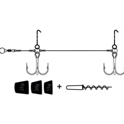 Kit Monture Vmc Pike Rig Heavy Brochet