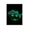 Lampe Kisskiss Metal 3D Led Illusion - Black Bass