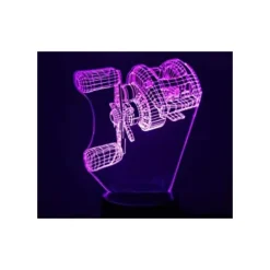 Lampe Kisskiss Metal 3D Led Illusion - Moulinet Casting