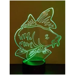 Lampe Kisskiss Metal 3D Led Illusion - Carpe