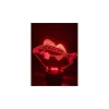 Lampe Kisskiss Metal 3D Led Illusion - Sandre