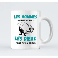 Mug Les Hommes Jouent Au Foot, Les Dieux Pêchent
