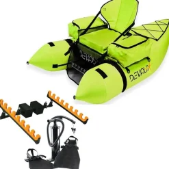Pack Float Tube Devaux Kayak Tube Cap-V2000 Chartreuse