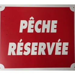 Panneau De Signalisation Januel Peche Reservee