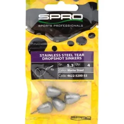 Plomb Drop Shot Spro Stainless Steel Tear Dropshot Sinkers