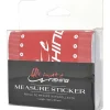 Regle Autocollante Ultimate Fishing Measure Sticker Uf - Noir Et Rouge