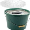 Seau A Vifs Plastilys 25L Vert Opaque + Aerateur + Couvercle