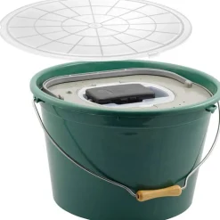 Seau A Vifs Plastilys 25L Vert Opaque + Aerateur + Couvercle