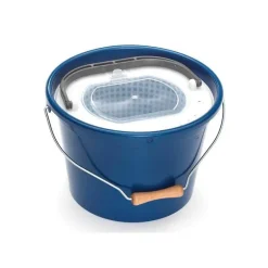 Seau A Vifs Plastilys Rond Bleu + Panier Vivier