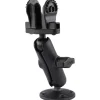 Support Horizontal Ram Mounts Pour Lowrance Hook²-4 Et Reveal 5 Boule C