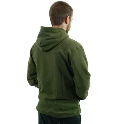 Sweat À Capuche Pêche Personnalisable Sur Vos Traces - Kaki