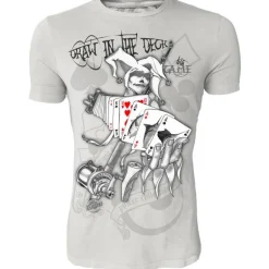 Tee Shirt Manches Courtes Homme Hot Spot Design Big Game-Draw In The Deck - Gris
