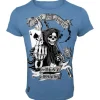 Tee Shirt Manches Courtes Homme Hot Spot Design Ace Angler - Bleu