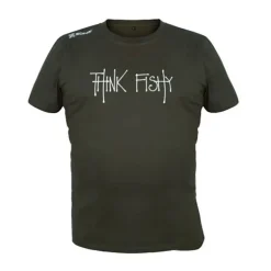 Tee Shirt Manches Courtes Homme Sonik By Think Fishy Art - Kaki