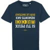 Tee Shirt Manches Courtes Homme Monsieur Pêcheur Remonte Moi Sur Le Bateau - Marine