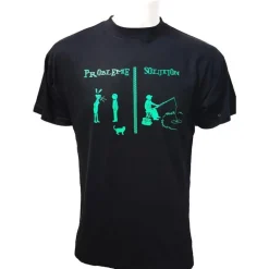 Tee Shirt Manches Courtes Homme Bartavel Probleme Peche - Noir