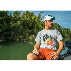 Tee Shirt Manches Courtes Homme Fishxplorer Fishtique - Gris