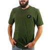 Tee Shirt Pêche Personnalisable Sur Vos Traces - Kaki
