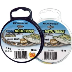 Tresse A Bas De Ligne Speciale Inerte Technipêche Graphite Metal