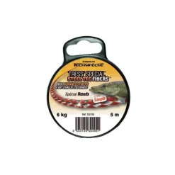Tresse A Bas De Ligne Technipêche Steel Tec Fibers Rouge