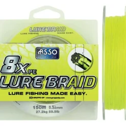Tresse Asso Lure Braid 8X Jaune - 150M