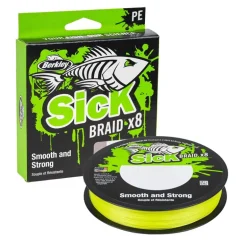 Tresse Berkley Sick Braid Hi Viz Fluo Green - 150M