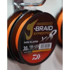 Tresse Daiwa J-Braid Expedition X8 Smash Orange - 300M